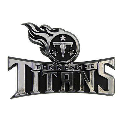 Tennessee Titans Logo 3D Chrome Auto Decal Sticker NEW! Truck Car!!