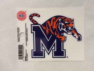 Memphis Tigers Static Cling Sticker NEW!! Window or Car! NCAA