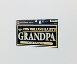 New Orleans Saints GRANDPA Decal NEW 6 X 3 Window Car or Laptop!