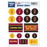 Arizona State Sun Devils Vinyl Sticker Sheet 17 Decals 5x7 Inches