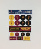 Arizona State Sun Devils Vinyl Sticker Sheet 17 Decals 5x7 Inches