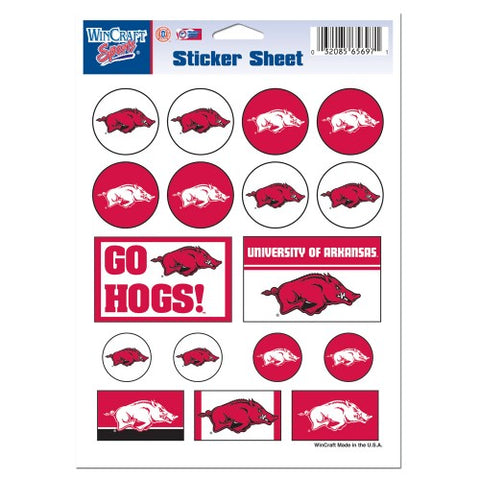 Vinyl Decals Razorbacks Arkansas Razorbacks Vinyl Sticker Sheet 17 Decals 5x7 Inches – Hub City ...