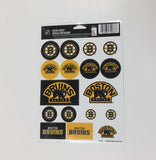 Boston Bruins Vinyl Sticker Sheet 17 Decals 5x7 Inches