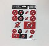New Jersey Devils Vinyl Sticker Sheet 17 Decals 5x7 Inches