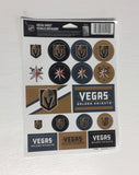 Vegas Golden Knights Vinyl Sticker Sheet 17 Decals 5x7 Inches