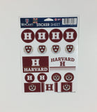 Harvard College Vinyl Sticker Sheet 17 Decals 5x7 Inches