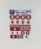Indiana Hoosiers Vinyl Sticker Sheet 17 Decals 5x7 Inches