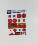 Maryland Terrapins Vinyl Sticker Sheet 17 Decals 5x7 Inches
