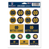 Notre Dame Fighting Irish Vinyl Sticker Sheet 17 Decals 5x7 Inches