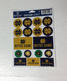 Notre Dame Fighting Irish Vinyl Sticker Sheet 17 Decals 5x7 Inches