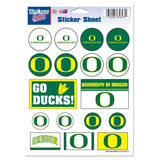 Oregon Ducks Vinyl Sticker Sheet 17 Decals 5x7 Inches