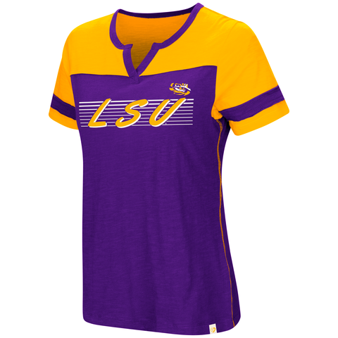 LSU Tigers Womens Shirt Purple Coach V-Neck Free Shipping!